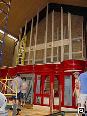 Upper case posts in place