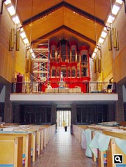 Picture from the front of the church