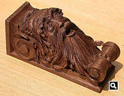 Keycheek carving