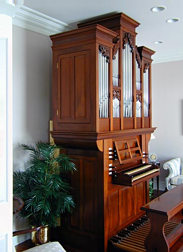 House pipe organ clearance