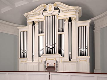 The new organ for Village Presbyterian Church